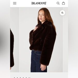 Blank NYC Dark Brown Teddy Jacket